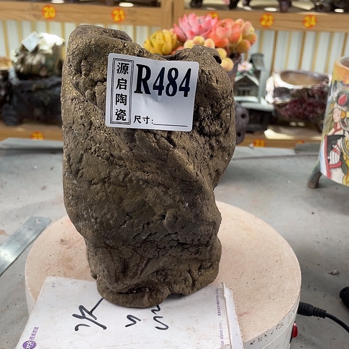 紫砂花盆景德镇陶瓷花盆484