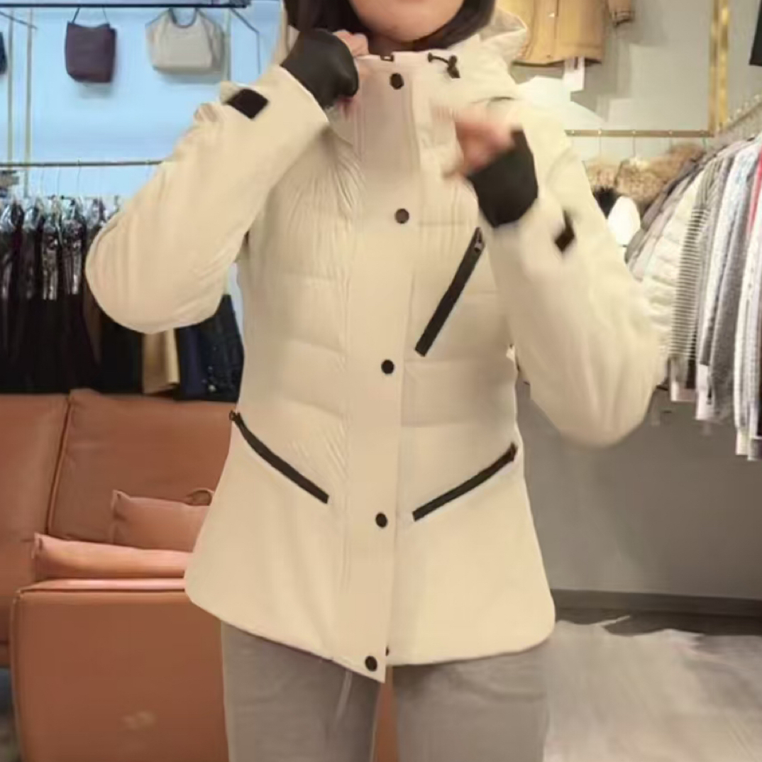 【四姐家】收腰斜拉链连帽外套 2503