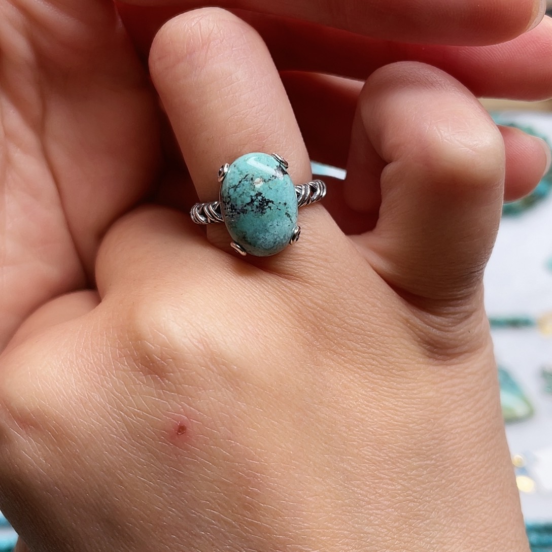 果***心绿松石未镶嵌绿松石