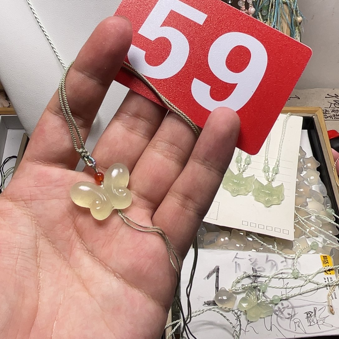 蛇纹石玉合金颈饰