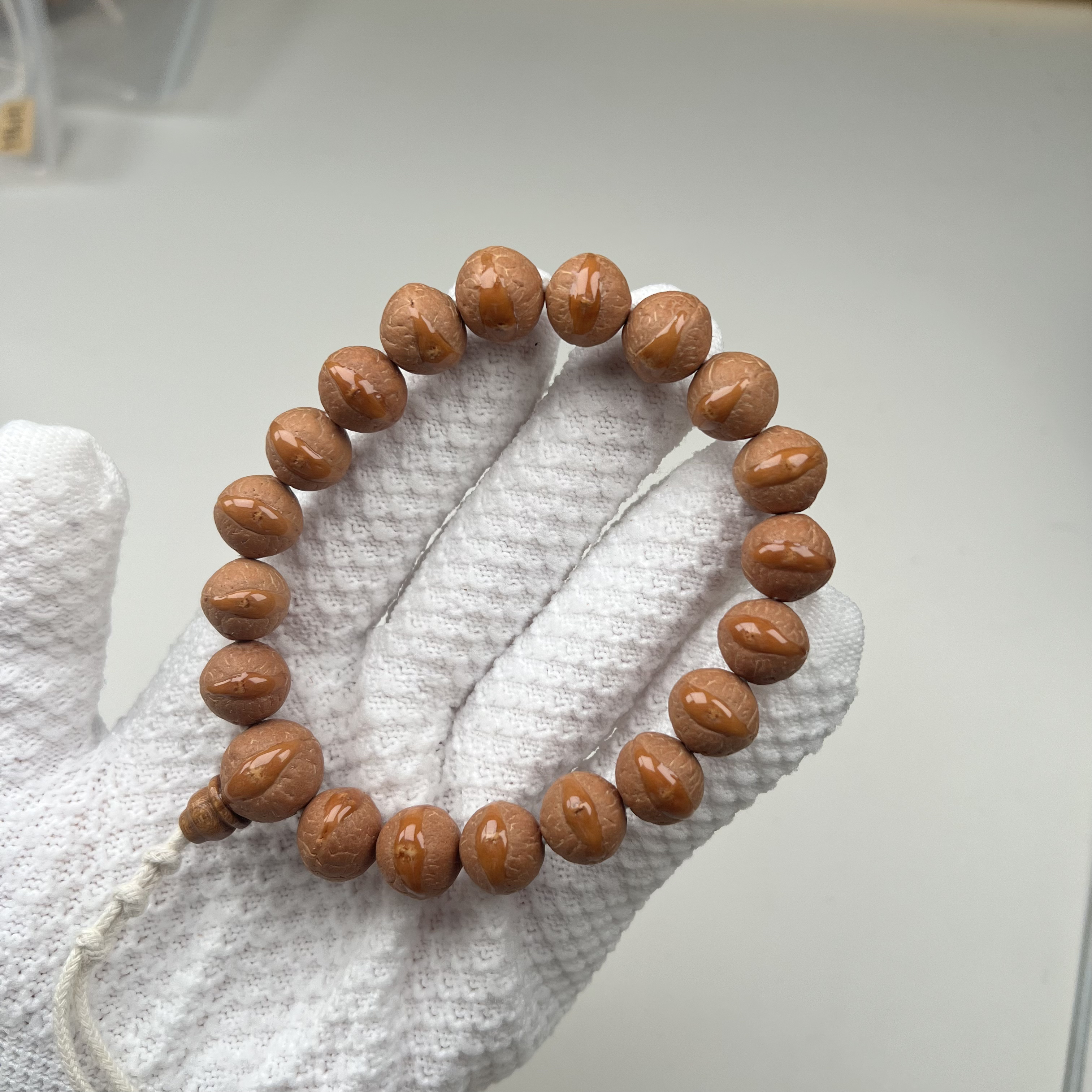 尼泊尔凤眼菩提13红油矮桩飞碟款