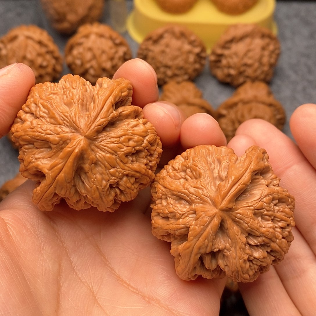 文玩核桃把件粗筋46加精品