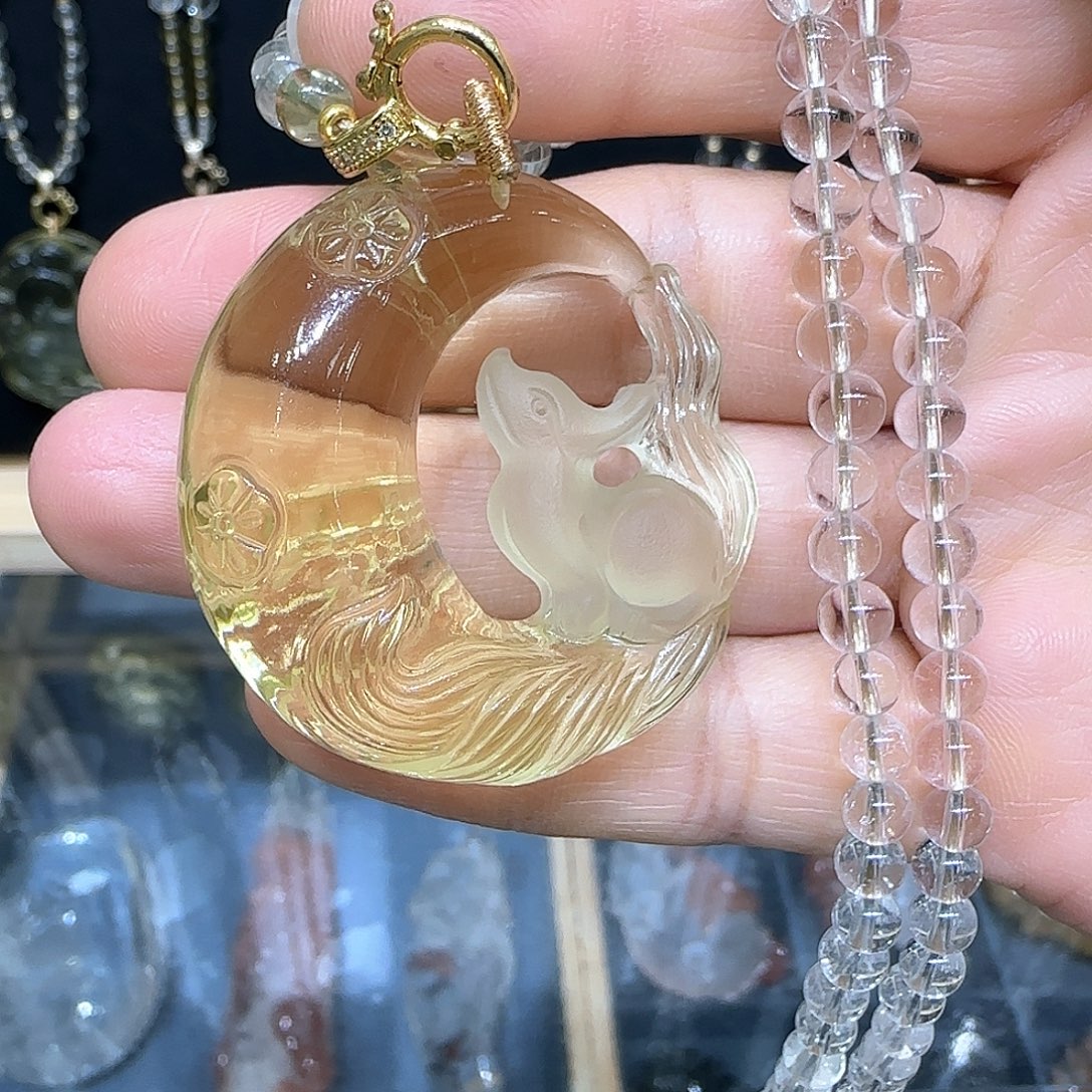 颈饰未镶嵌水晶天然