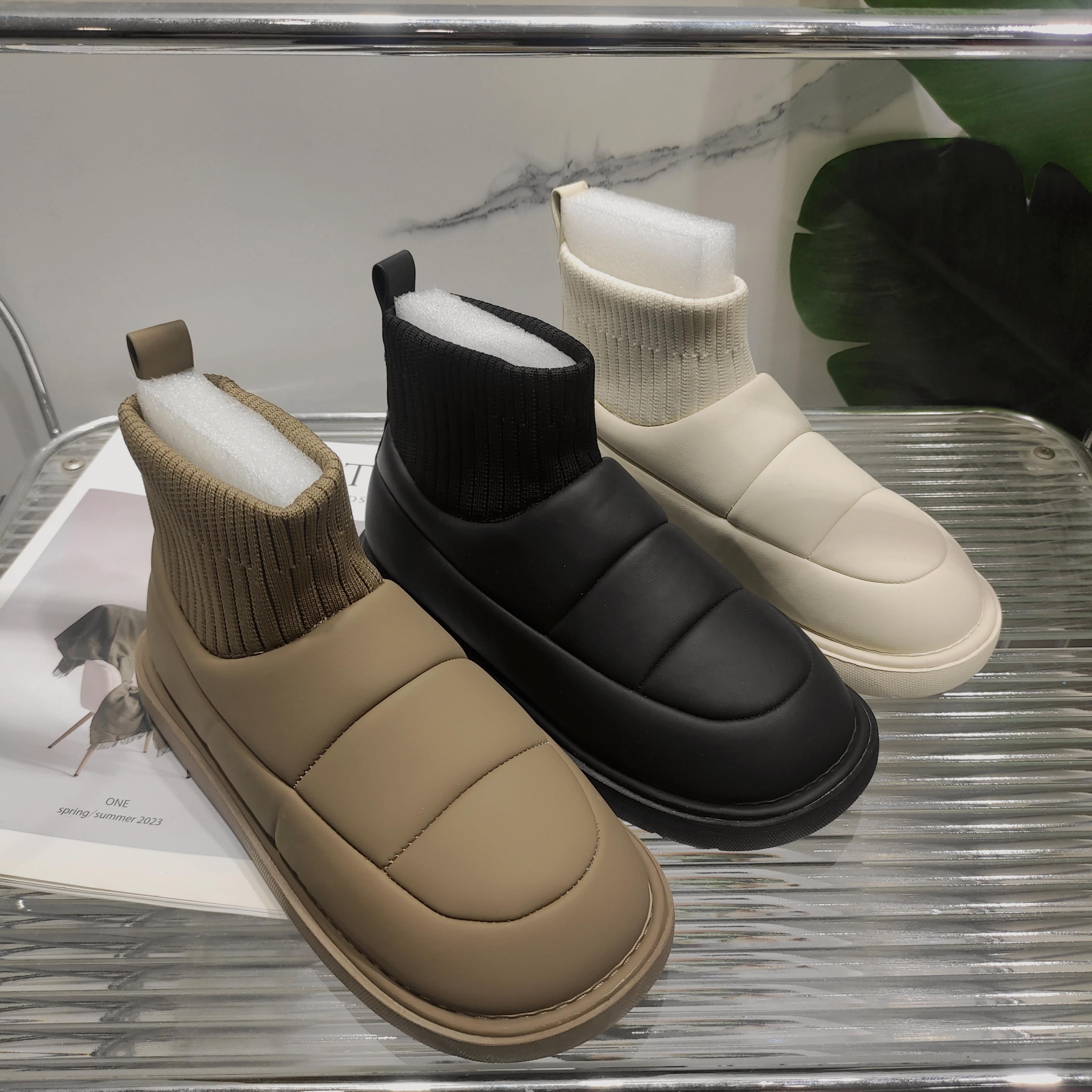 雪地靴女冬季新款学生ins潮韩版保暖休闲雪地靴1129