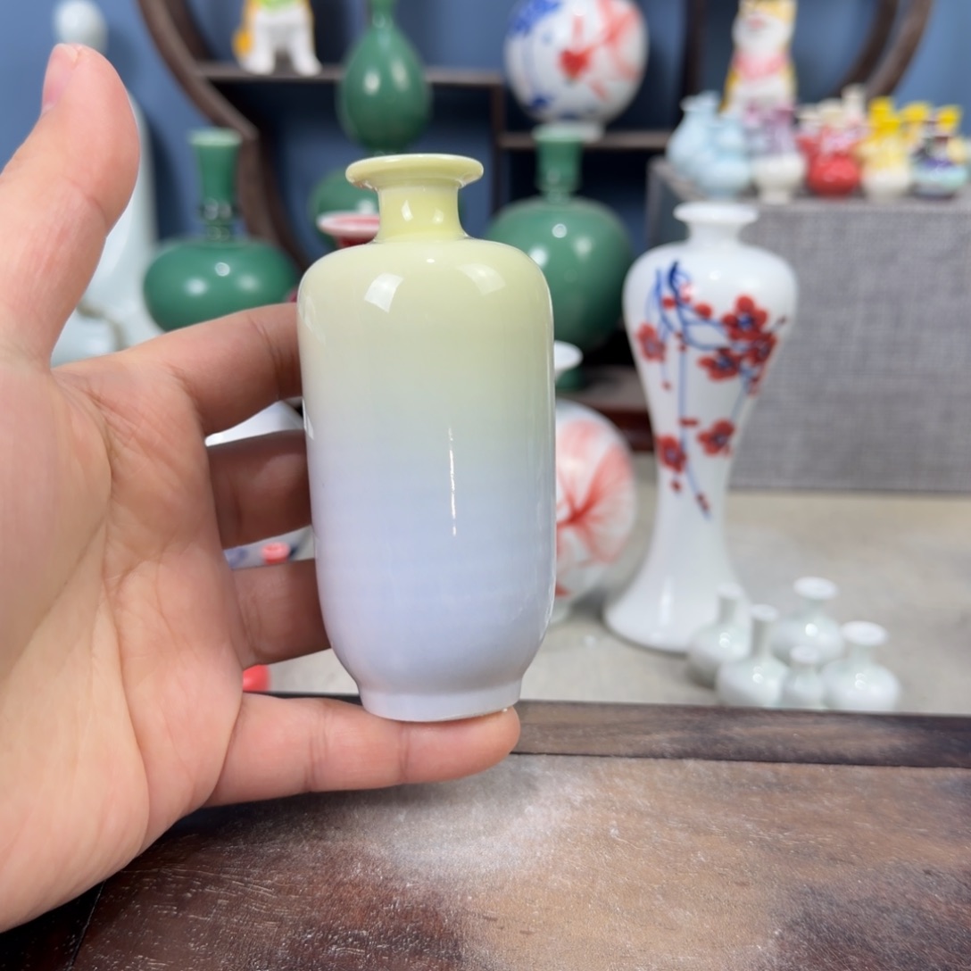 陶瓷手工小花器摆件