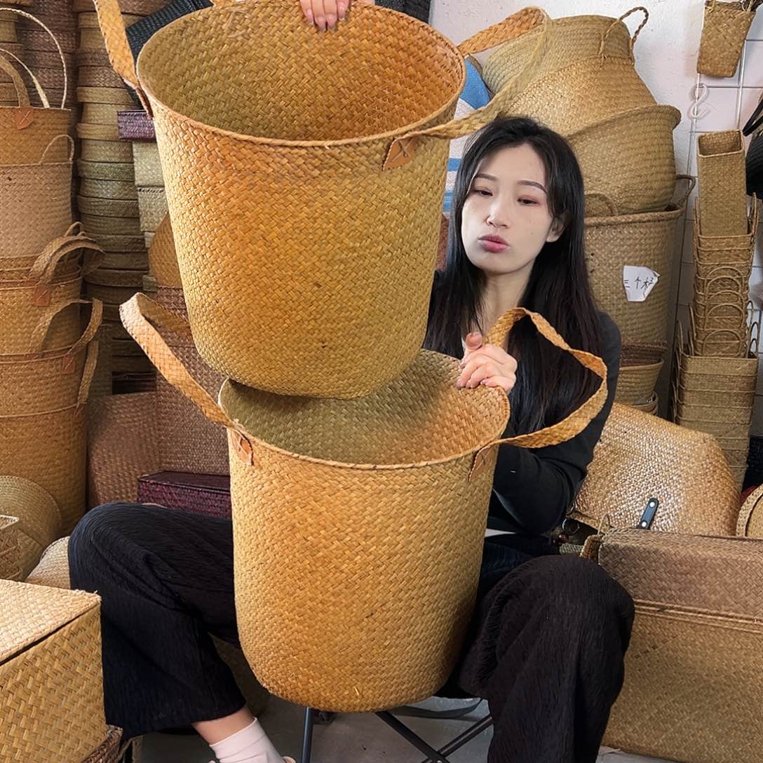 草编草编包/草编收纳盒微瑕疵