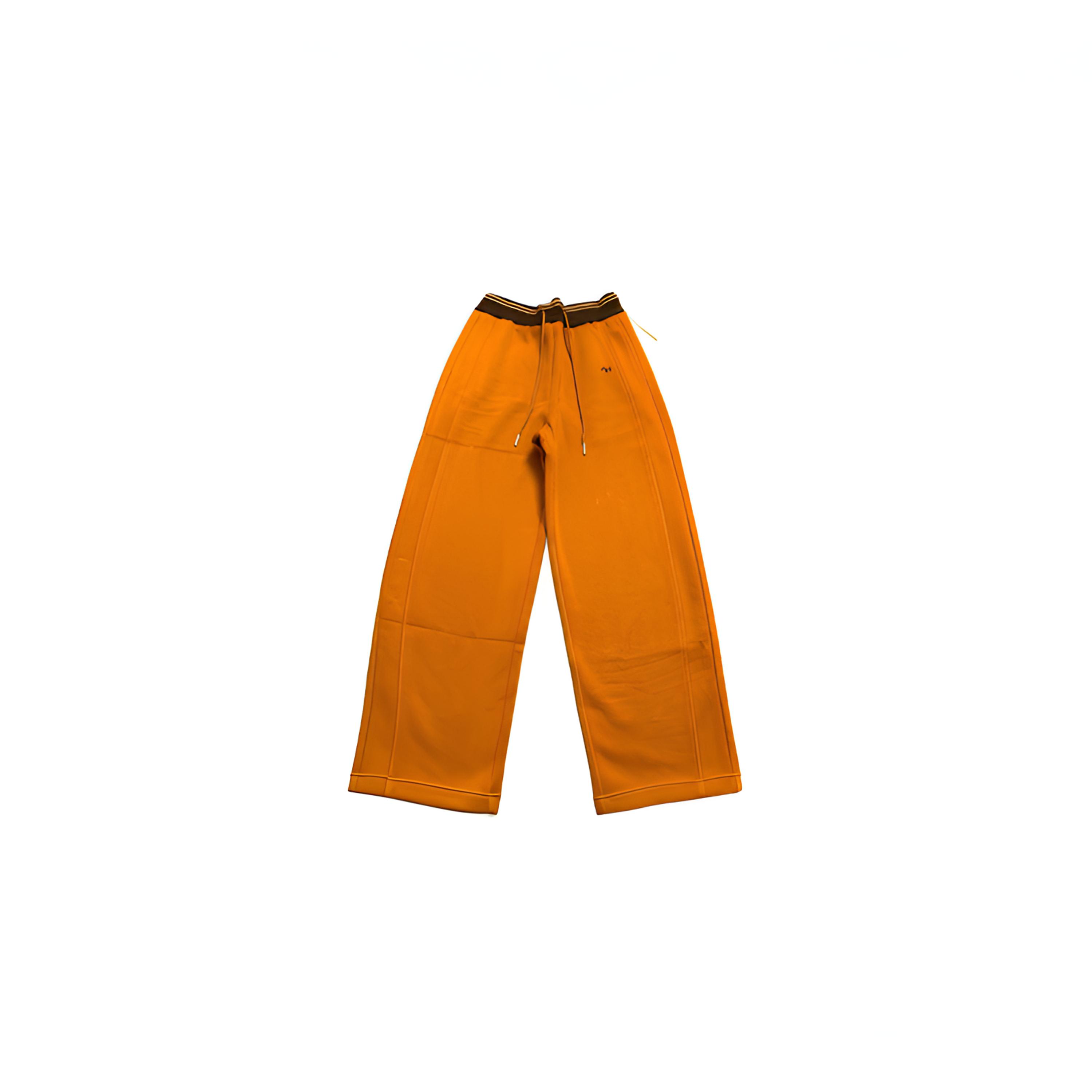 纯色刺绣女裤保暖阔腿阔腿裤运动裤休闲裤保暖弯刀裤