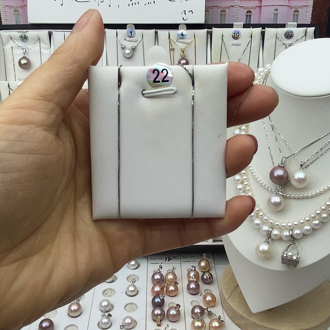 链子银S925镶嵌淡水珍珠