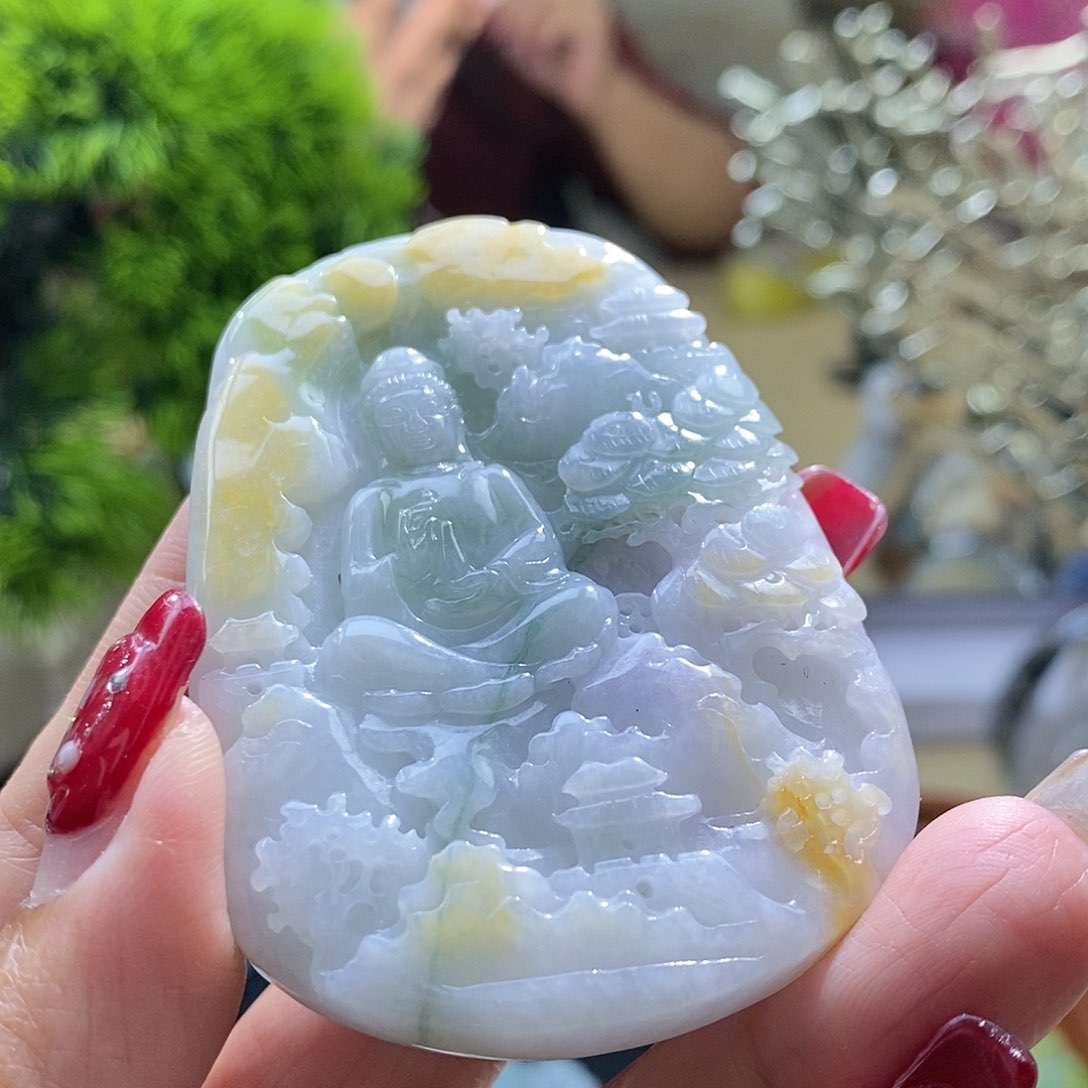 【闪购商品】翡翠颈饰未镶嵌观音