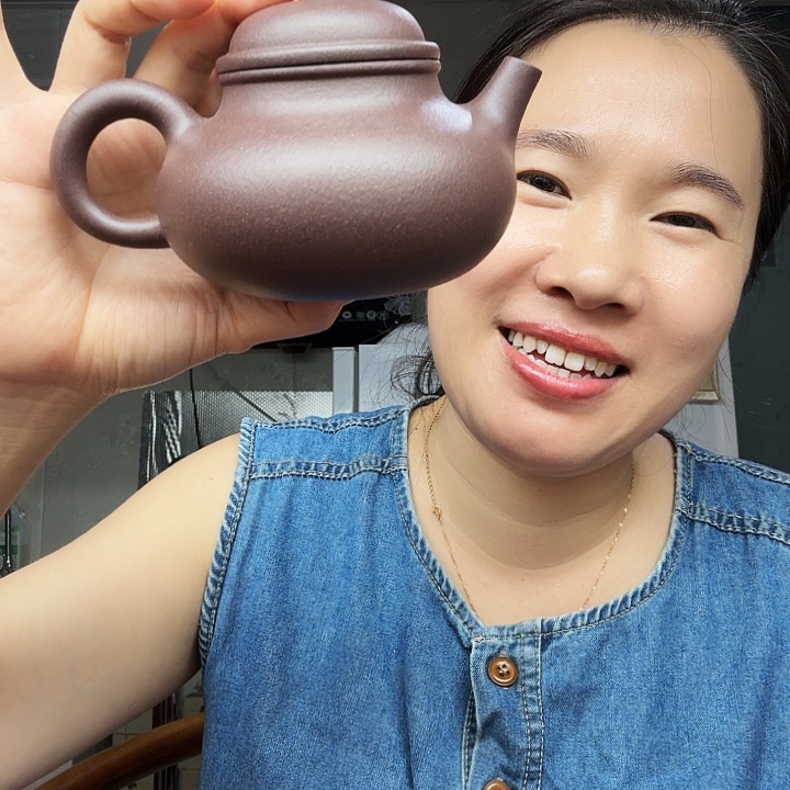 蘭****茶壶紫砂原矿半手工天青泥容天300cc