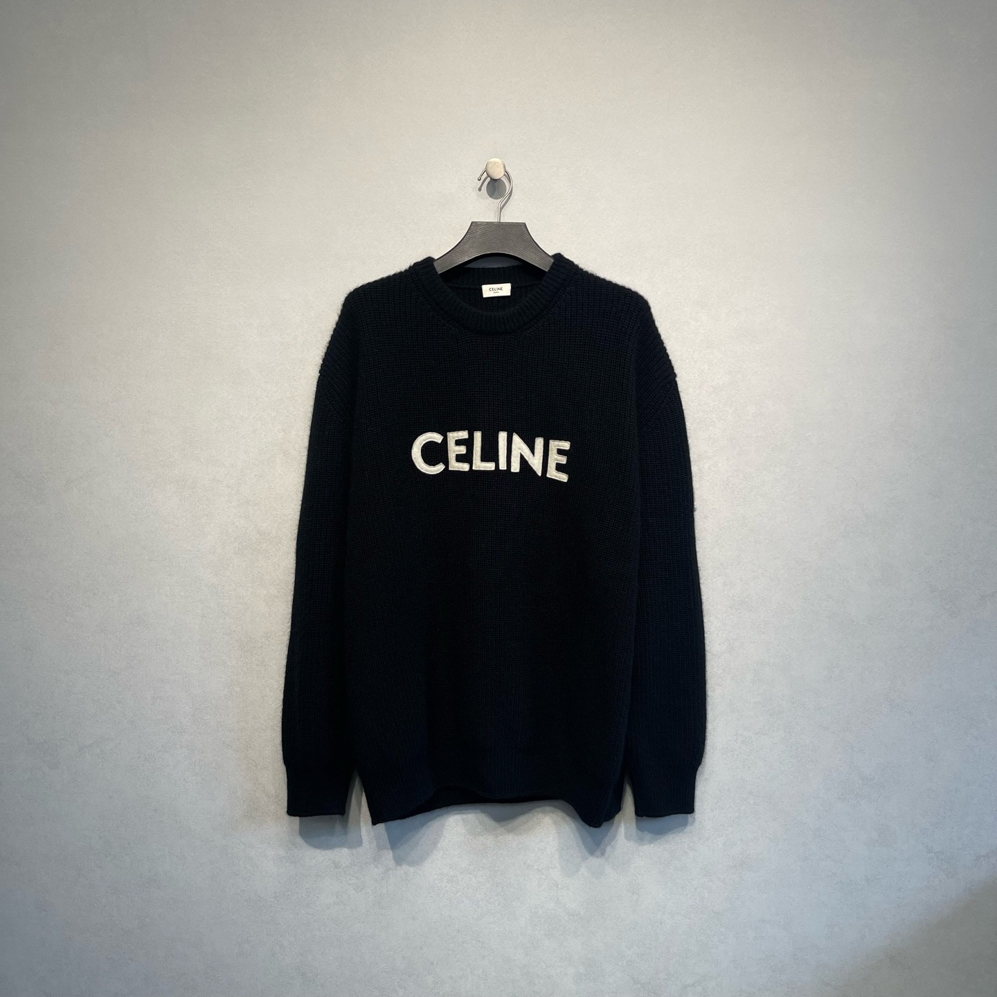 99新 Celine/思琳 logo提花毛衣/XL码/DY216976