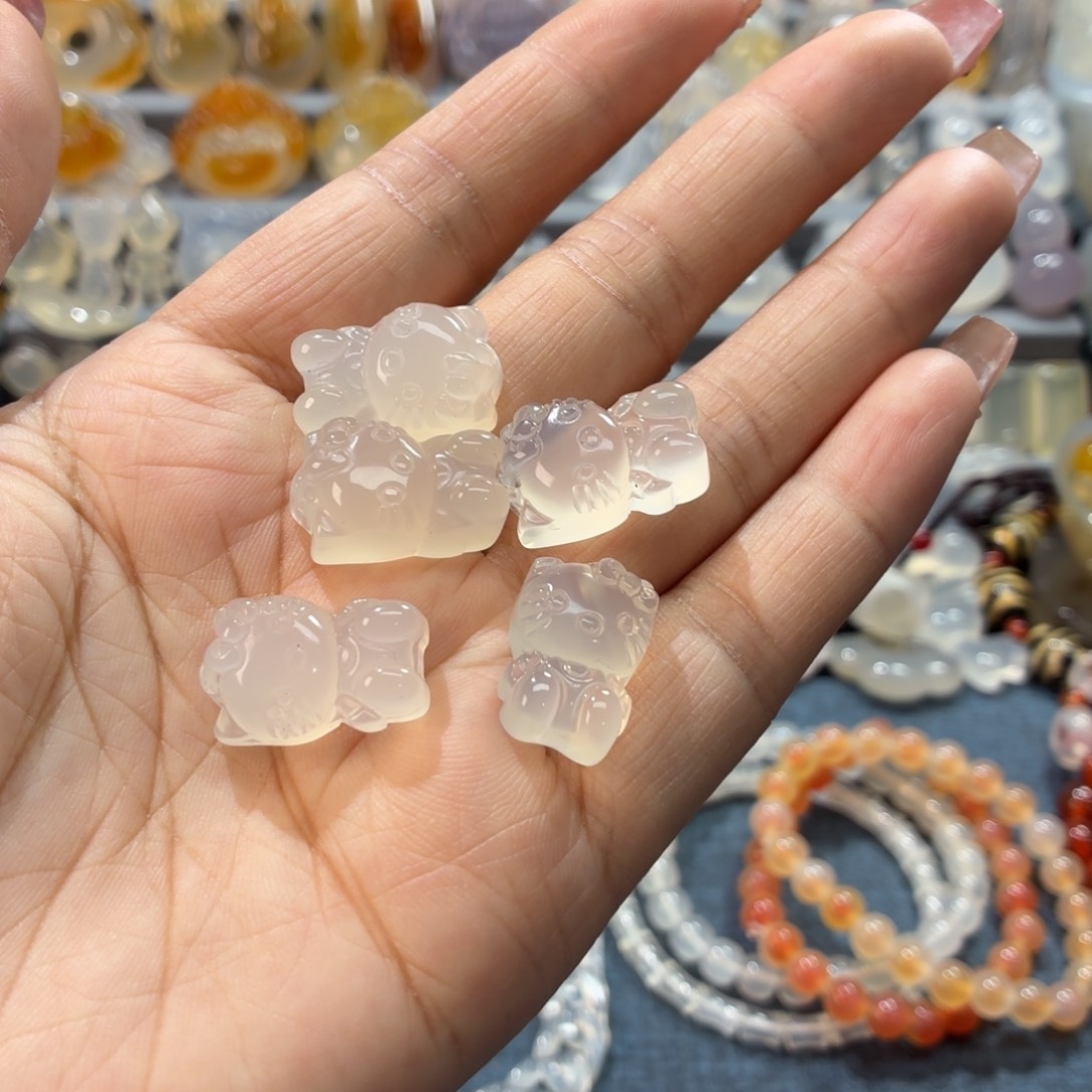 玛瑙/玉髓未镶嵌吊坠(不含链)