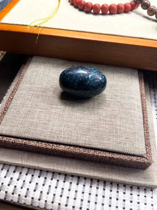 原矿绿松石高瓷乌兰花珠子