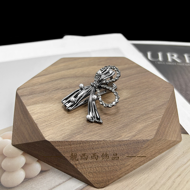 【LXX靓西西】169鸭嘴夹4.1厘米蝴蝶结精致碎发夹