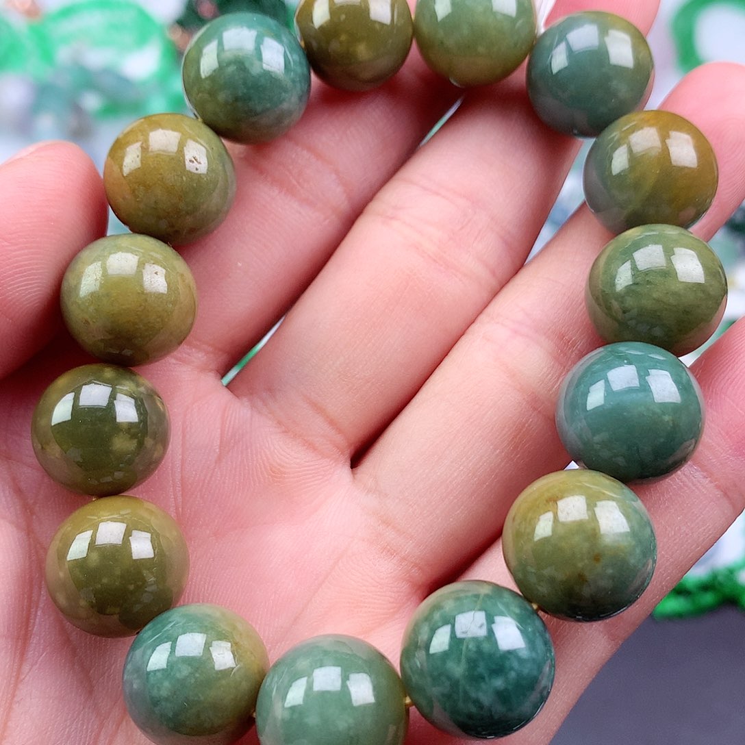 未镶嵌手链翡翠手串