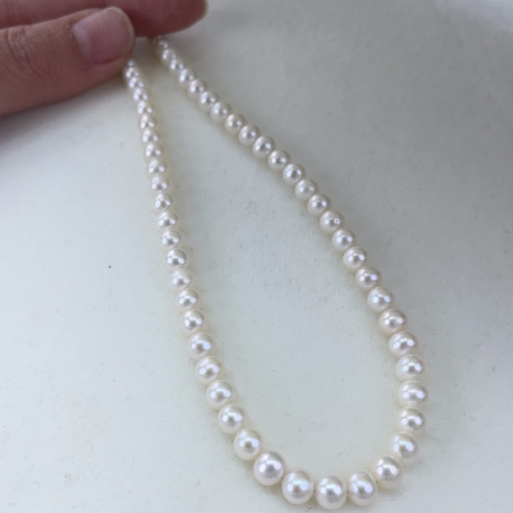 淡水珍珠颈饰未镶嵌卡5炫彩