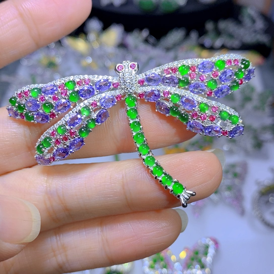 翡翠颈饰合金天然翡翠