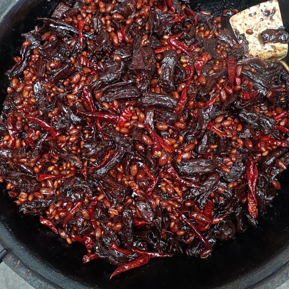 苏北邳州特产地锅老咸菜纯即食香辣花菜叶子