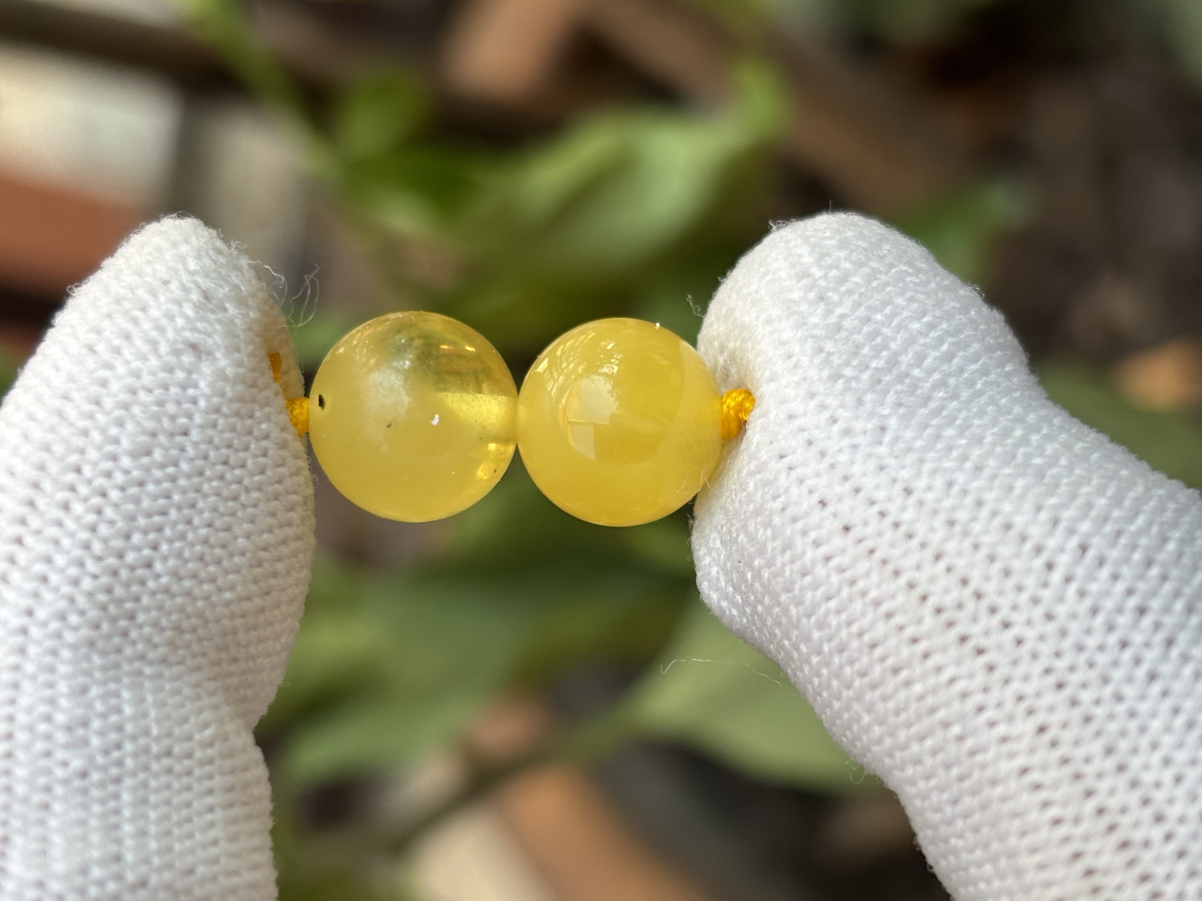 3874天然蜜蜡琥珀圆珠10.5mm