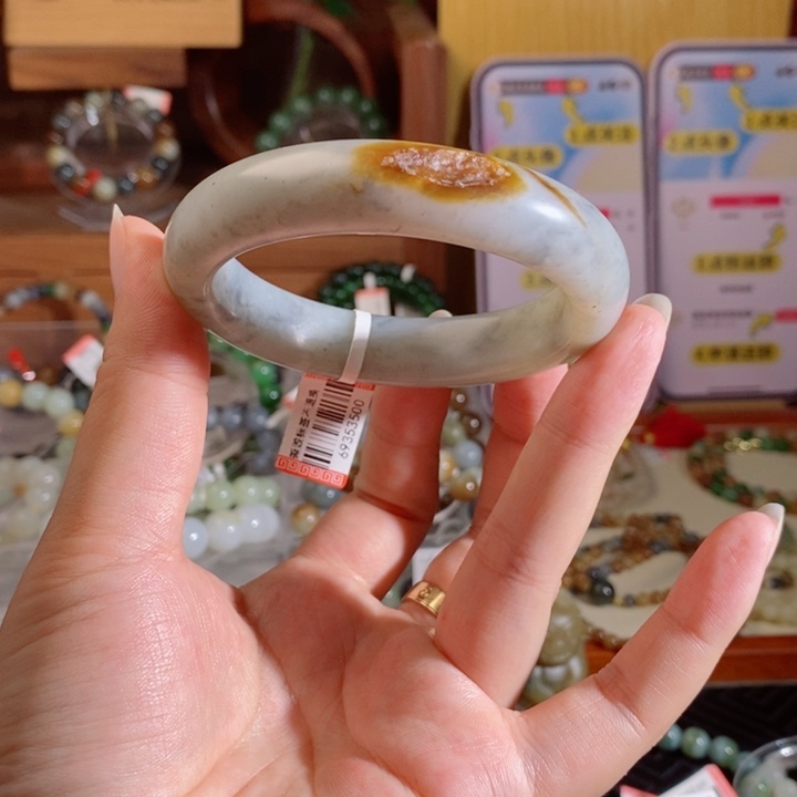 未镶嵌和田玉手链60圈口