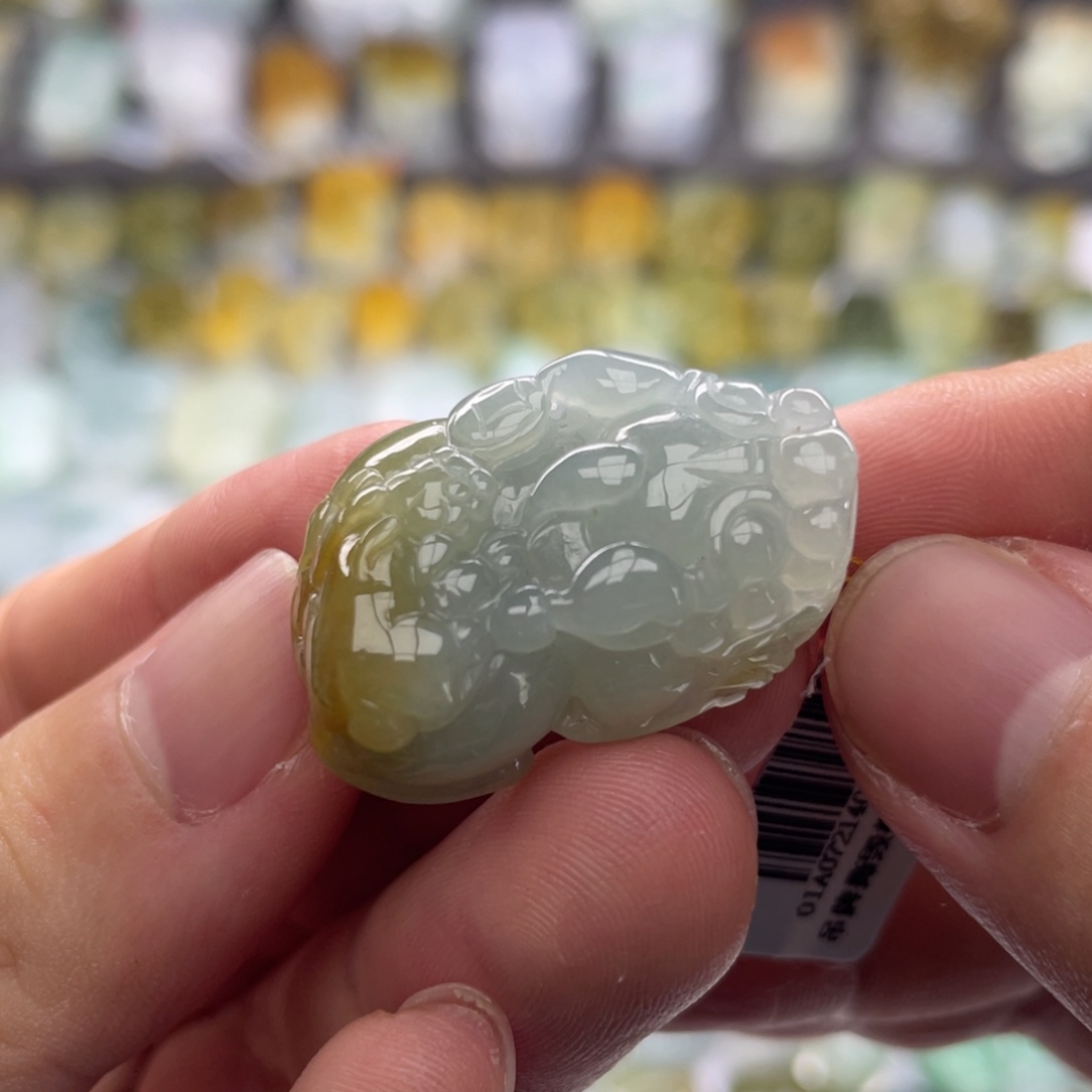 翡翠未镶嵌颈饰貔貅8