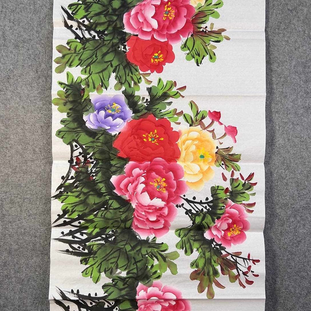 国画432 花鸟在此处飞翔也不