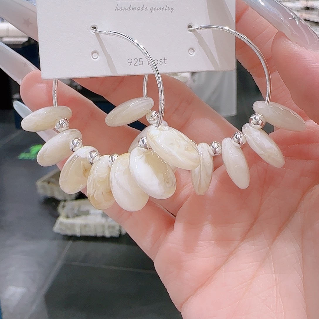 铜合金925银锆石耳环