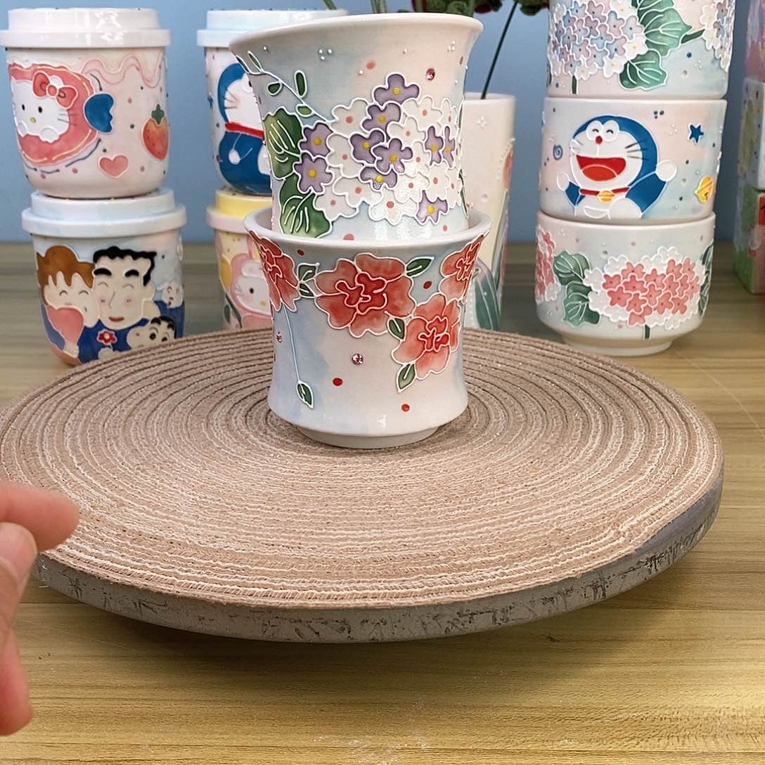 手绘手工制作陶瓷21花盆