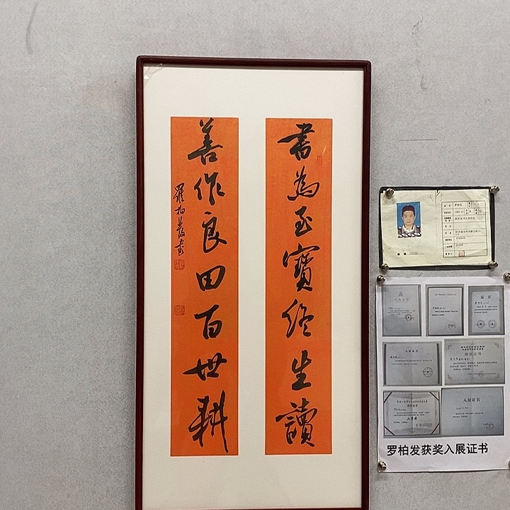 书法罗柏发书法书为至宝终生读