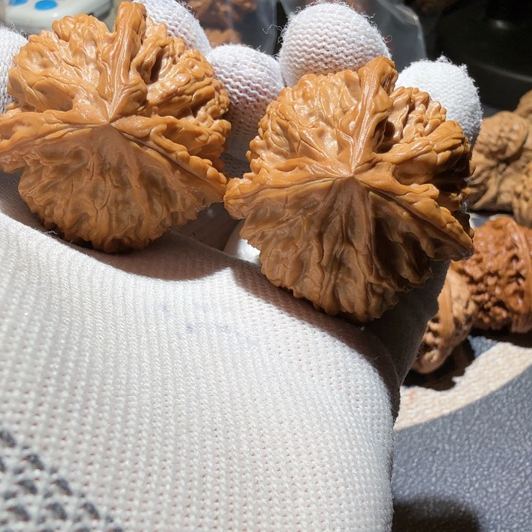 文玩核桃把件御龙三棱