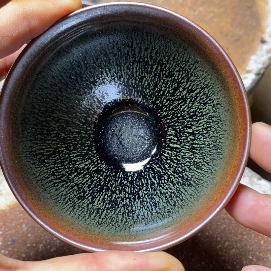 大***吹茶盏自然还原柴烧直播间