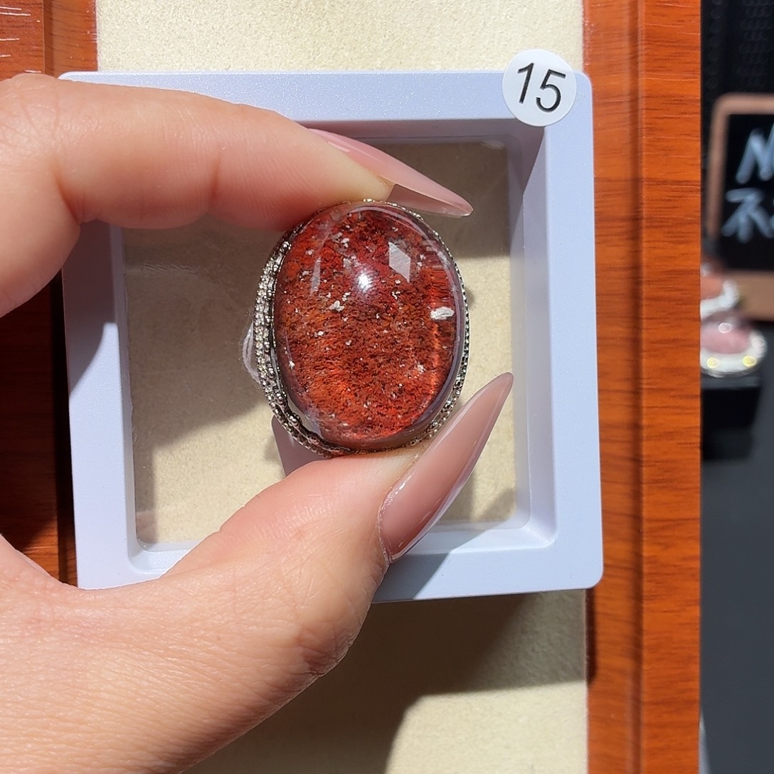 C****水晶银S925镶嵌戒指