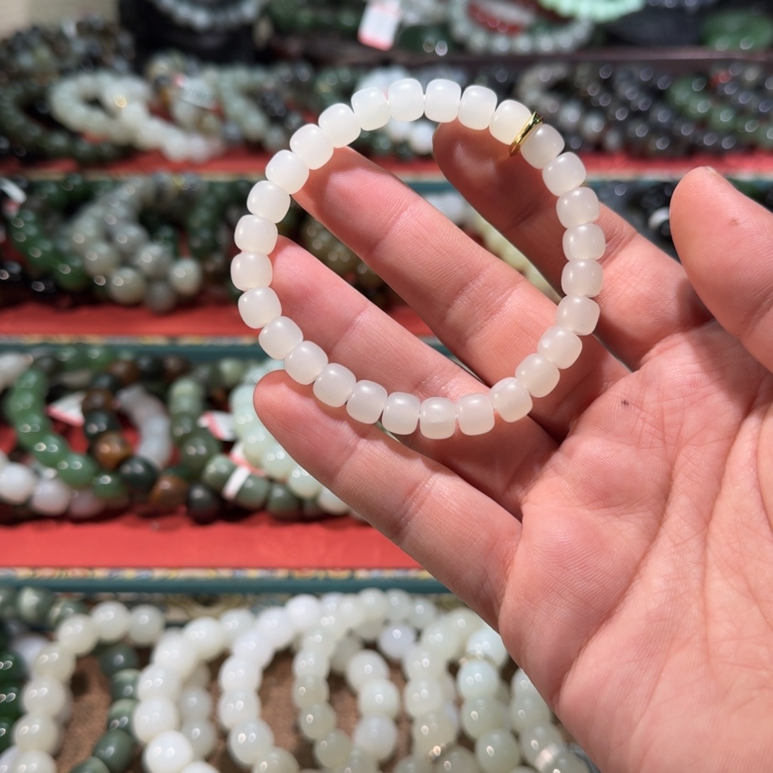 和田玉未镶嵌手链