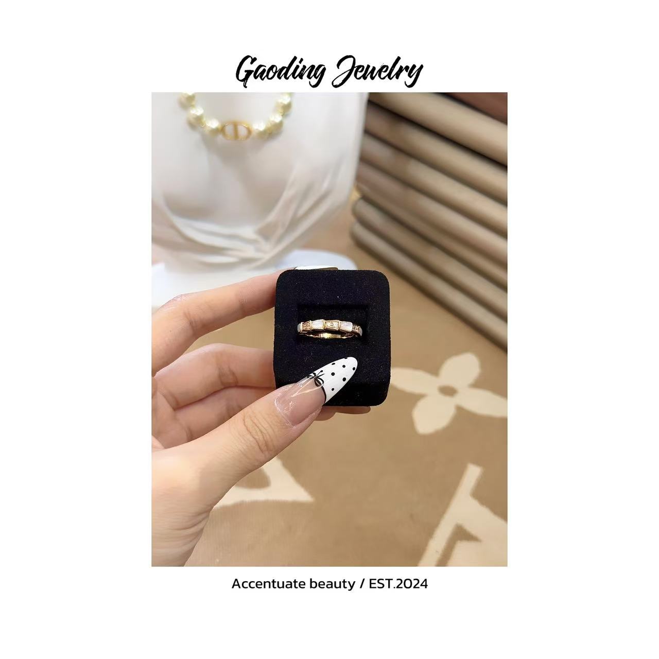 《DM-》拼钻蛇 气质时尚窄版小众简约个性ins镶嵌 戒围巾 BV26