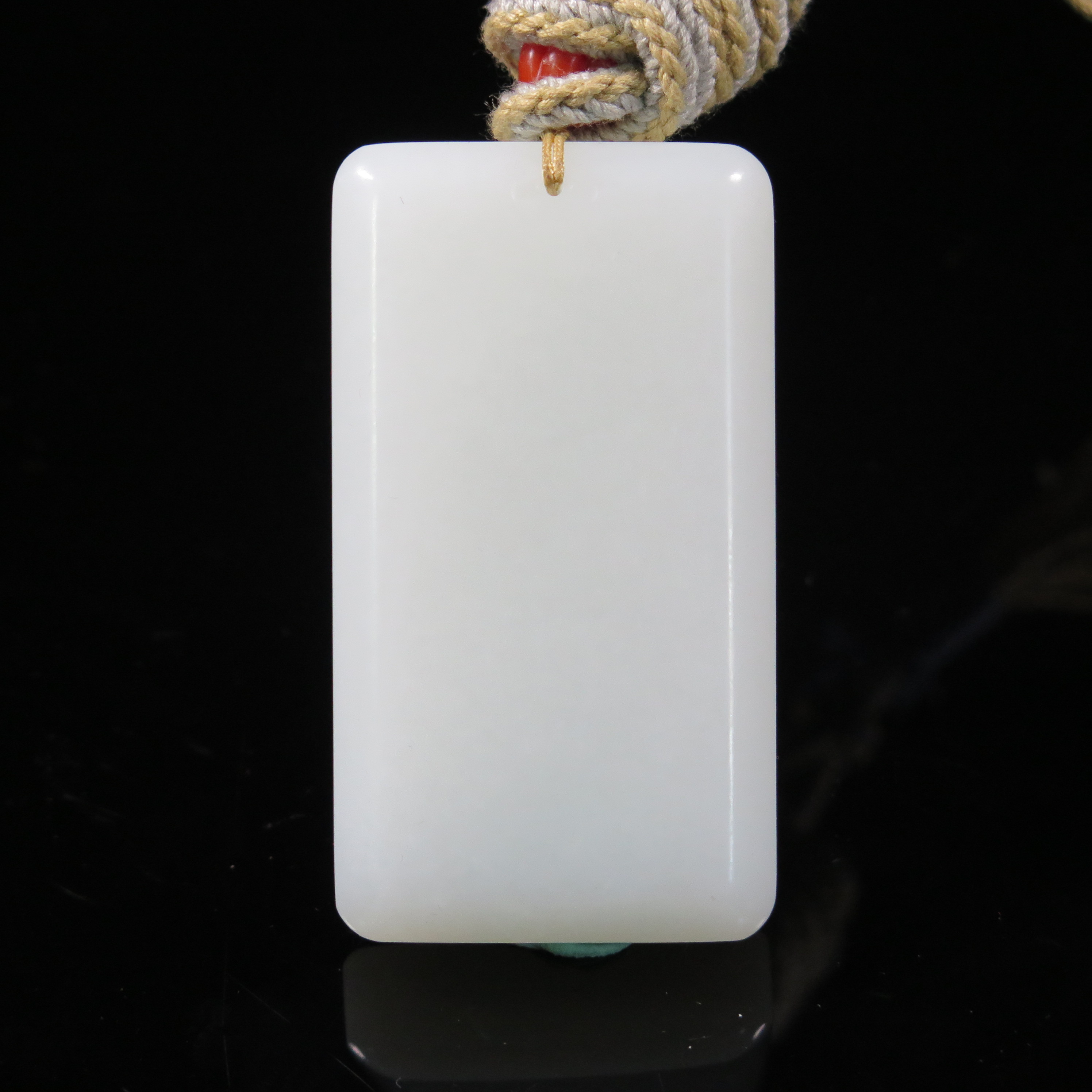 民国白玉平安牌/HY589781/和田玉/槐荫山房