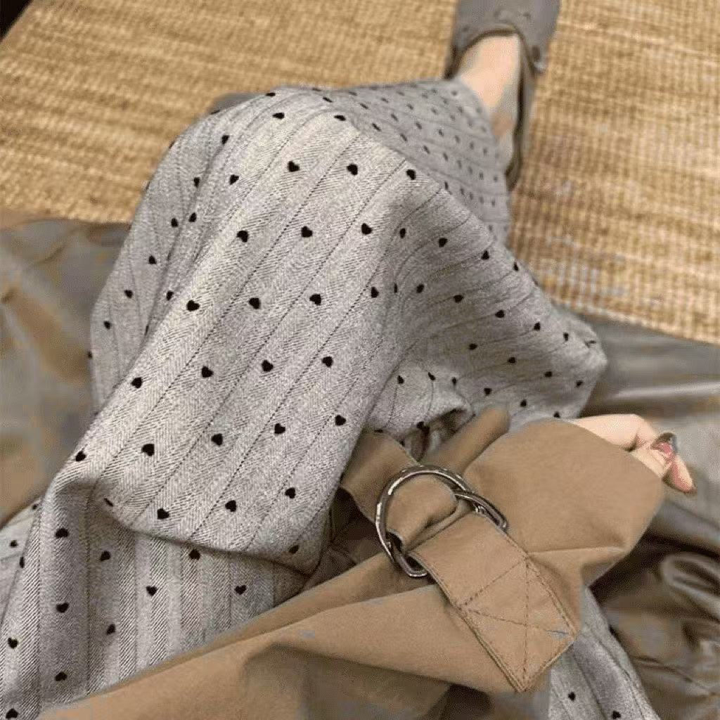 【现货现发】100棉绸阔腿直筒裤子女显瘦长裤夏宽松睡裤家居九分裤