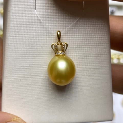 海水珍珠18K金镶嵌颈饰