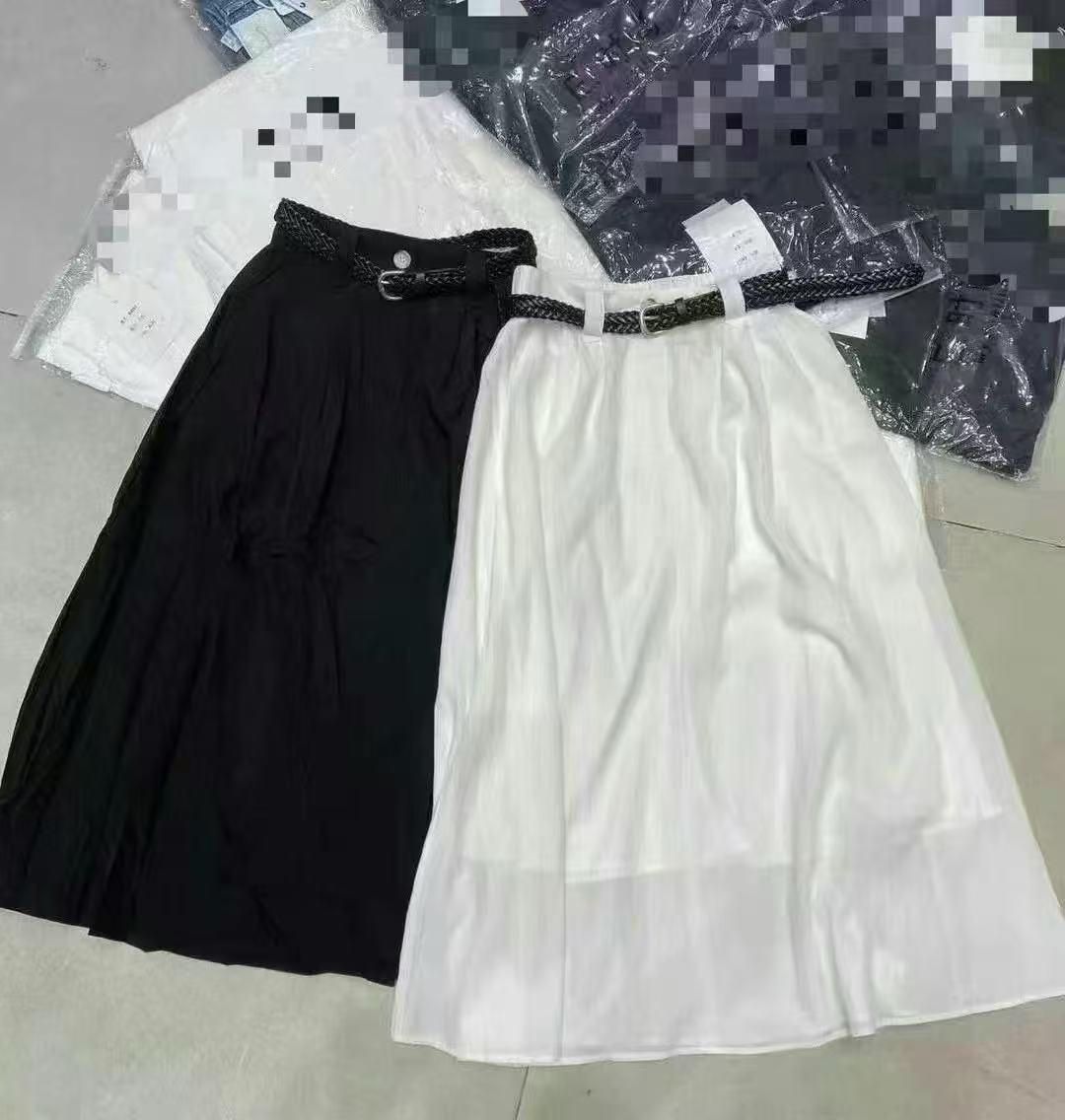 《艳艳家》极简纯色高腰百搭半身裙(裙长84）