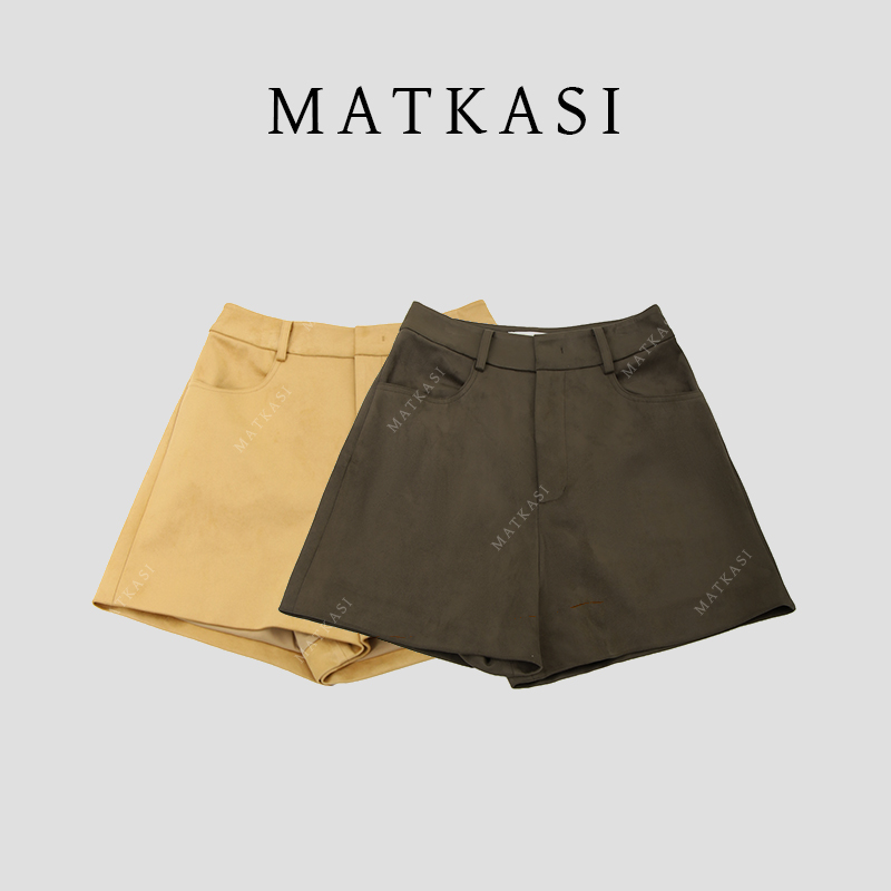 MATKASI 出街穿搭A字版型剪裁百搭款休闲短裤