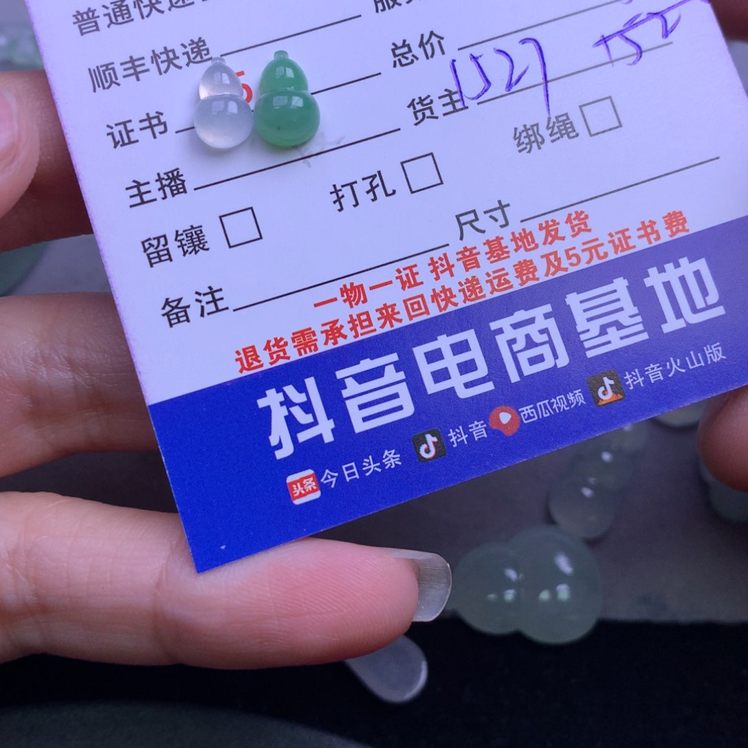 颈饰未镶嵌翡翠佩*