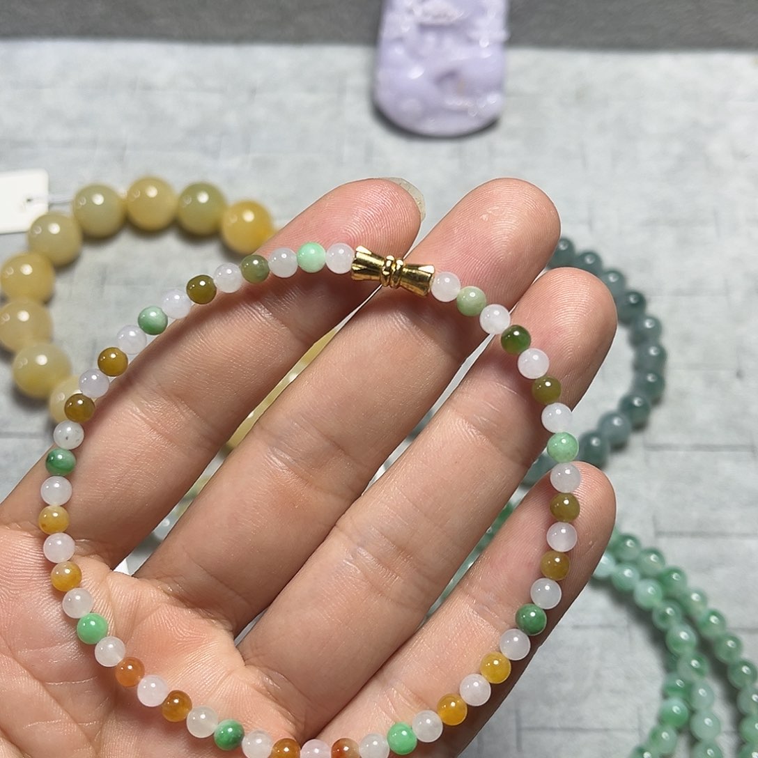 未镶嵌定制翡翠手串