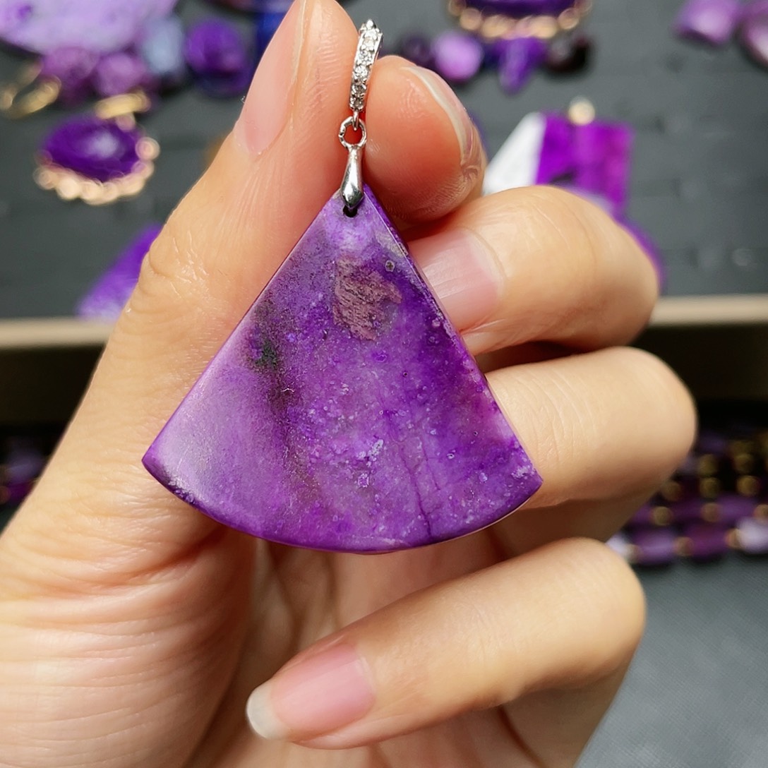 苏纪石（舒俱来）吊坠银S925镶嵌