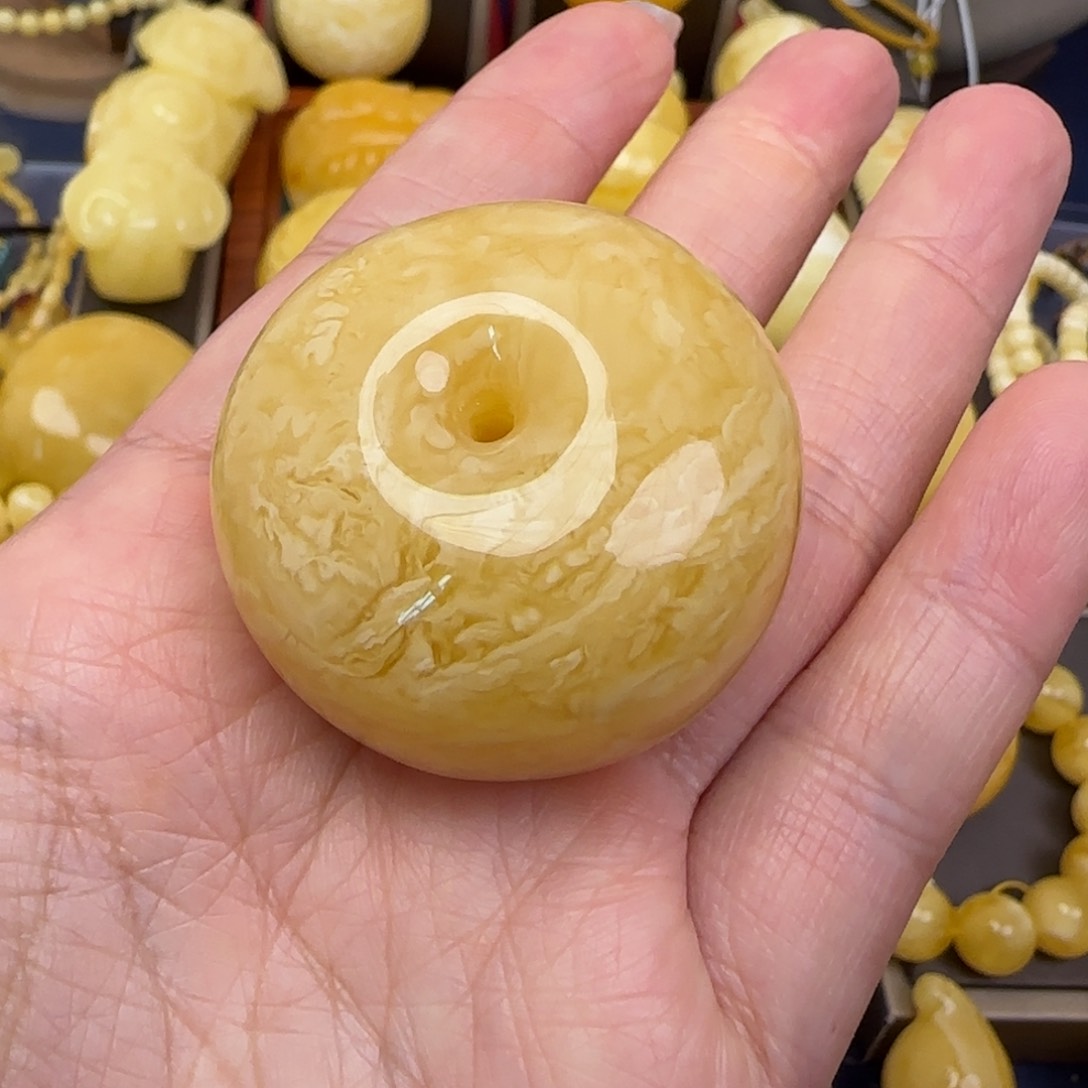 蜜蜡颈饰未镶嵌天然蜜蜡