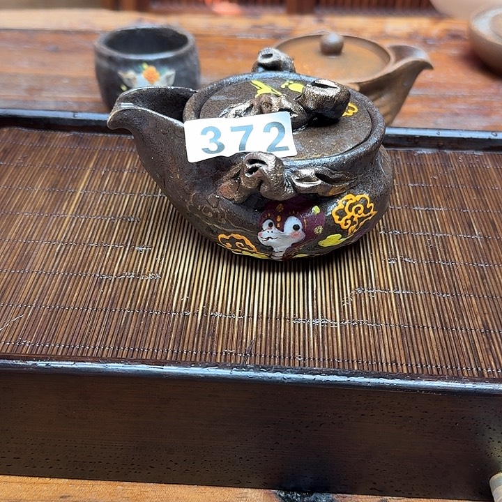 纯手工制作粗陶茶具