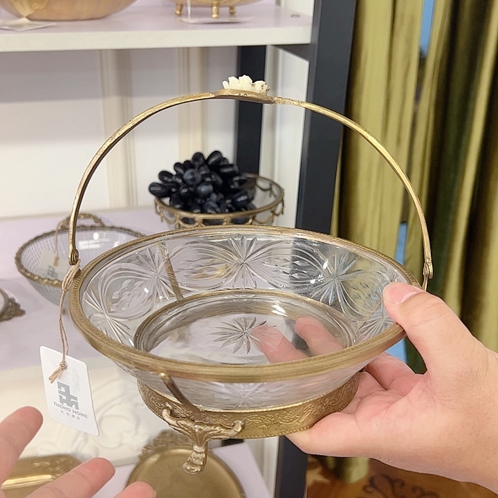 高货黄铜摆件绿植