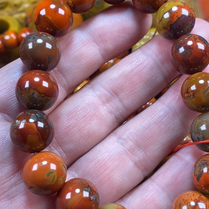 玛瑙/玉髓手链未镶嵌千***佛