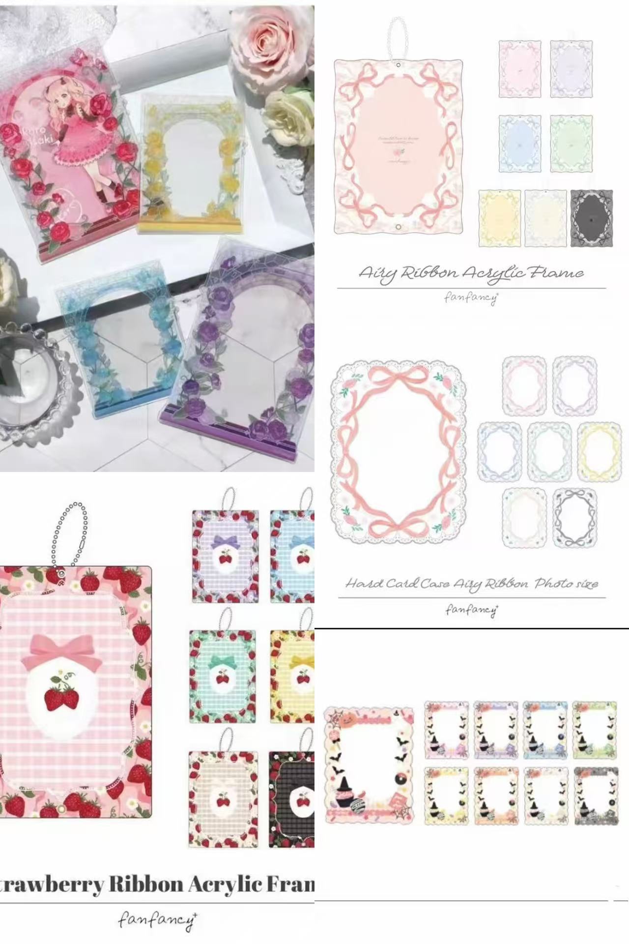 【Fukuya】谷美彩窗花园/万圣/空气蝴蝶硬卡套福冈草莓/蝴蝶大相框