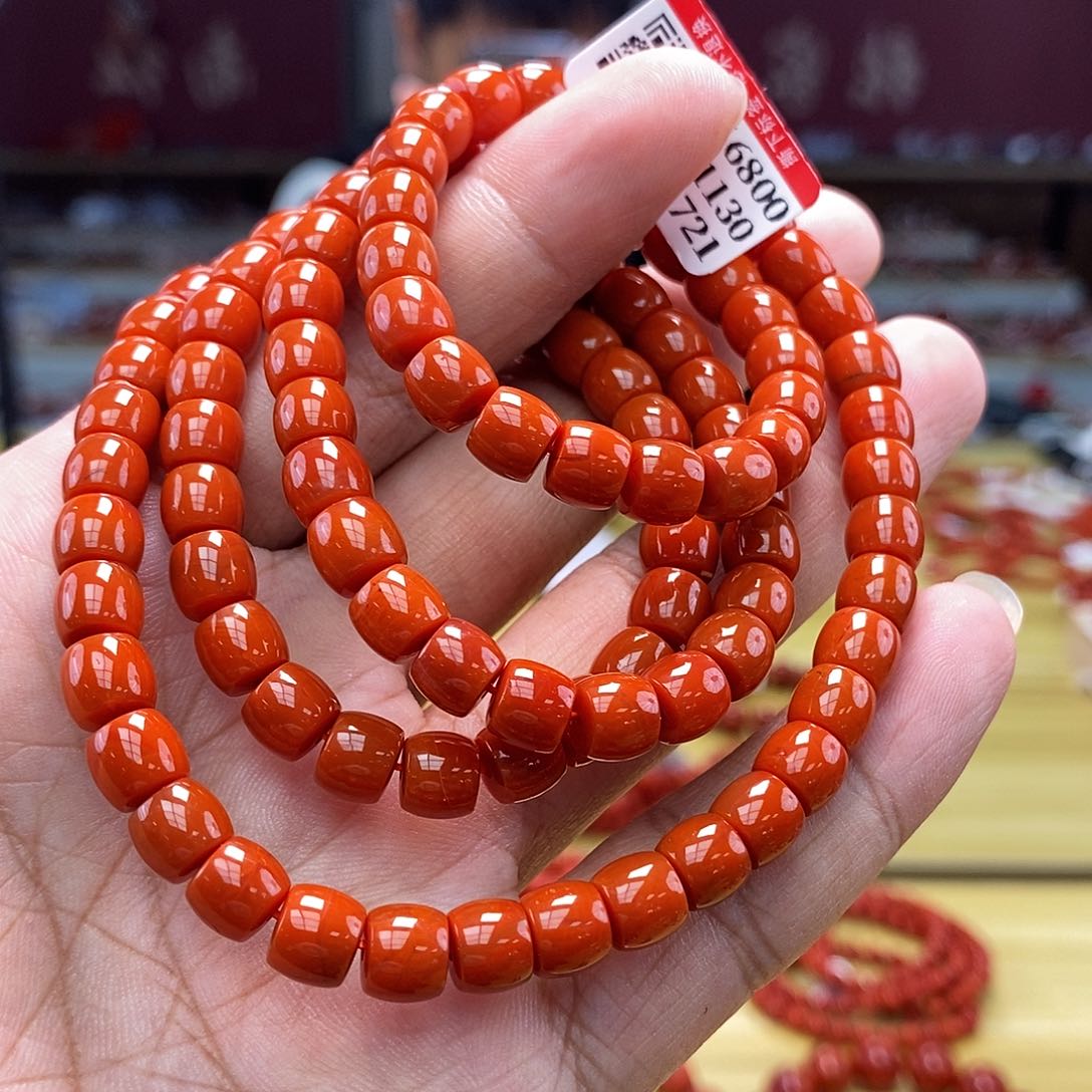 南红玛瑙南红手串7mm多样性发一未镶嵌