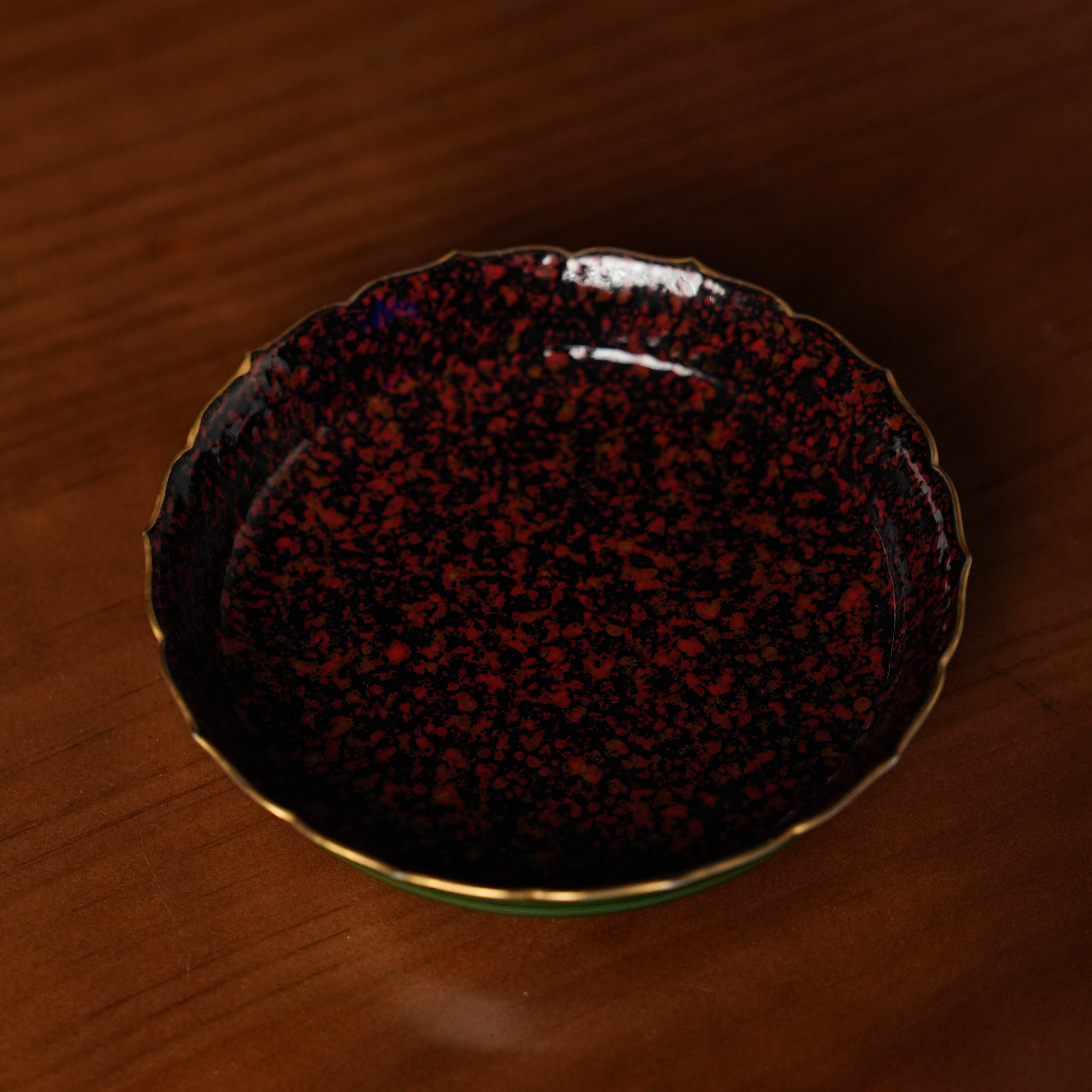 《瓷唐里》天目红花口壶承                     陶瓷纯手工