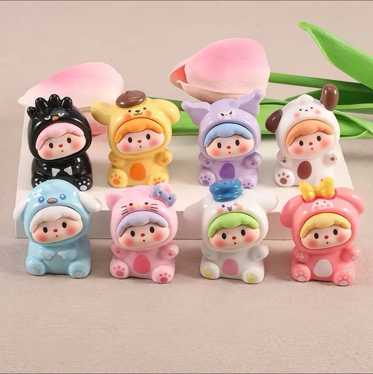 【九宫格】手感漆磨砂二代歪头三丽鸥摆件